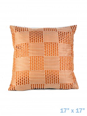 CHECKER FENCE DESIGN CUSHION COVER & FILLER